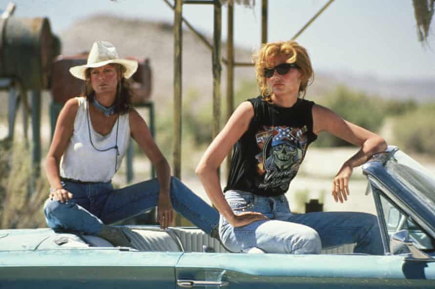 Susan Sarandon and Geena Davis in Thelma And Louise (1991).