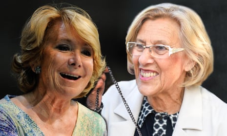 Esperanza Aguirre (left) looked set for an easy victory over Manuela Carmena until her 10-point lead evaporated.