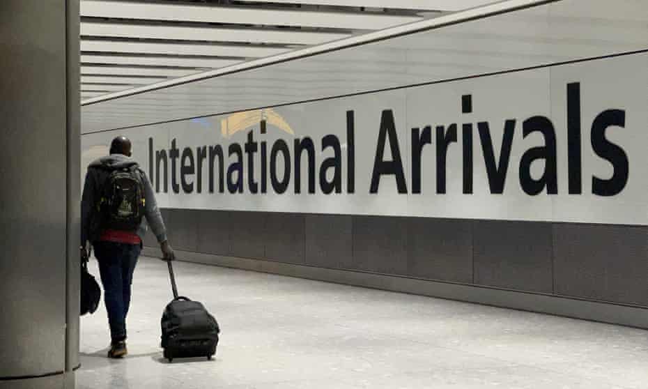 international travellers to the uk will need to take covid test beforehand coronavirus the guardian