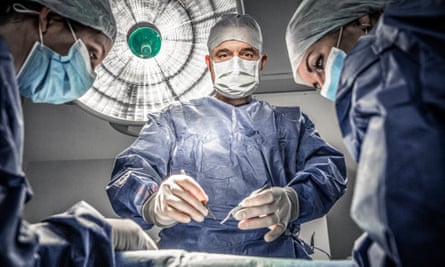 Surgeons operating in Saving Lives in Leeds