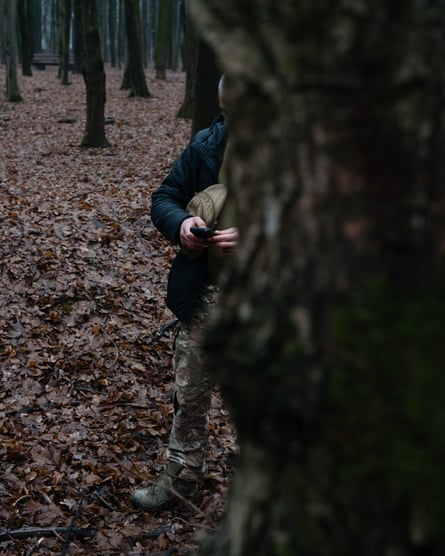 Viktor photographed in a park in Vinnytsia