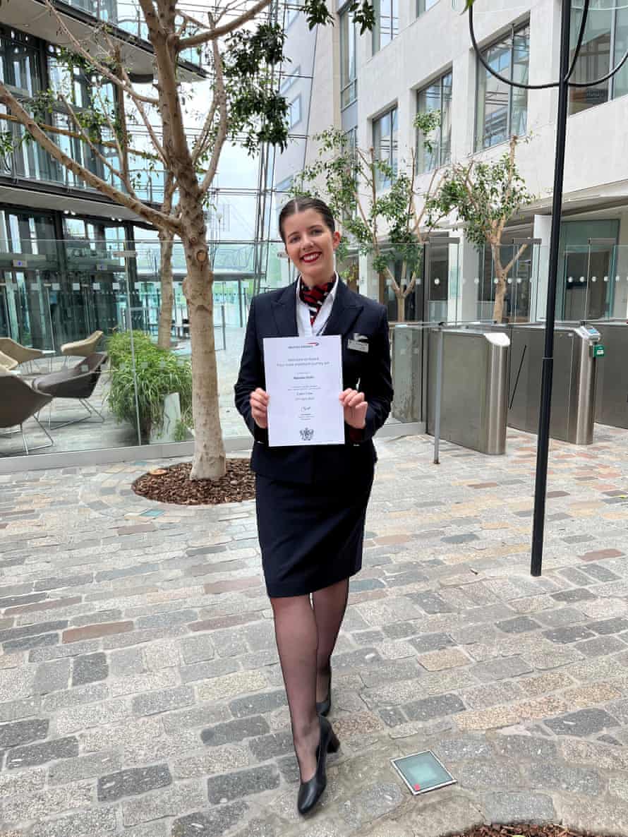 New BA cabin crew staff member Natasha Dicks.