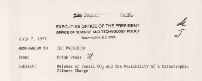 The 1977 White House climate memo that should have changed the ...