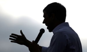 Beto O’Rourke speaks at a rally in Los Angeles, California, on 27 April 2019.