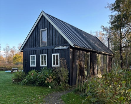 De Ooievaar cabin in De Alde Feanen national park in the Netherlands.