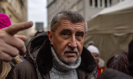 Andrej Babiš on the campaign trail
