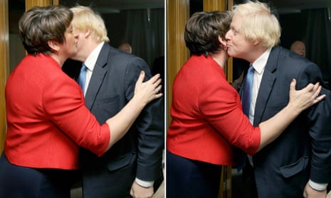 Arlene Foster and Boris Johnson