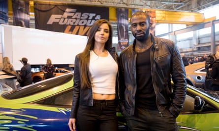 Actors Elysia Wren and Mark Ebulué, who will be starring in the Fast and Furious Live.