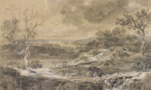 Never before published or exhibited … excerpt from Landscape beside a lake by Thomas Gainsborough, c. 1745-55.
