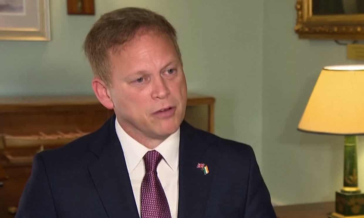 The UK defence secretary, Grant Shapps: ‘The goal was to send clear message.’ Photograph: Reuters