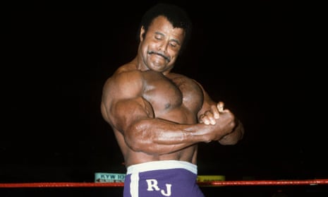 Rocky ‘Soulman’ Johnson poses in the ring.