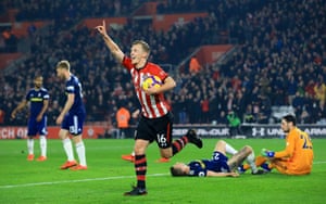 Ward-Prouz marks second place in Southampton.