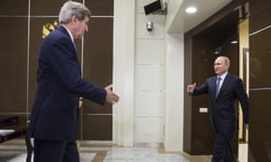 John Kerry and Vladimir Putin