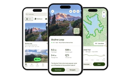 AllTrails app