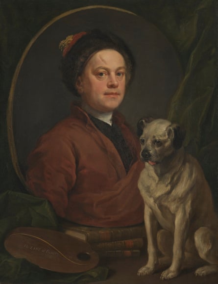 William Hogarth, The Painter and His Pug, 1745.
