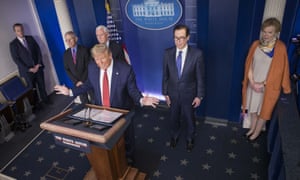 Donald Trump’s daily briefings on the Covid-19 pandemic have given him a visibility that his likely election rival Joe Biden can only envy. Sixty per cent of Americans approve of his handling of the crisis.