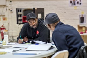 Paapa Essiedu in rehearsals for A Number at The Old Vic