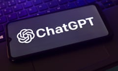 ChatGPT logo on smartphone screen