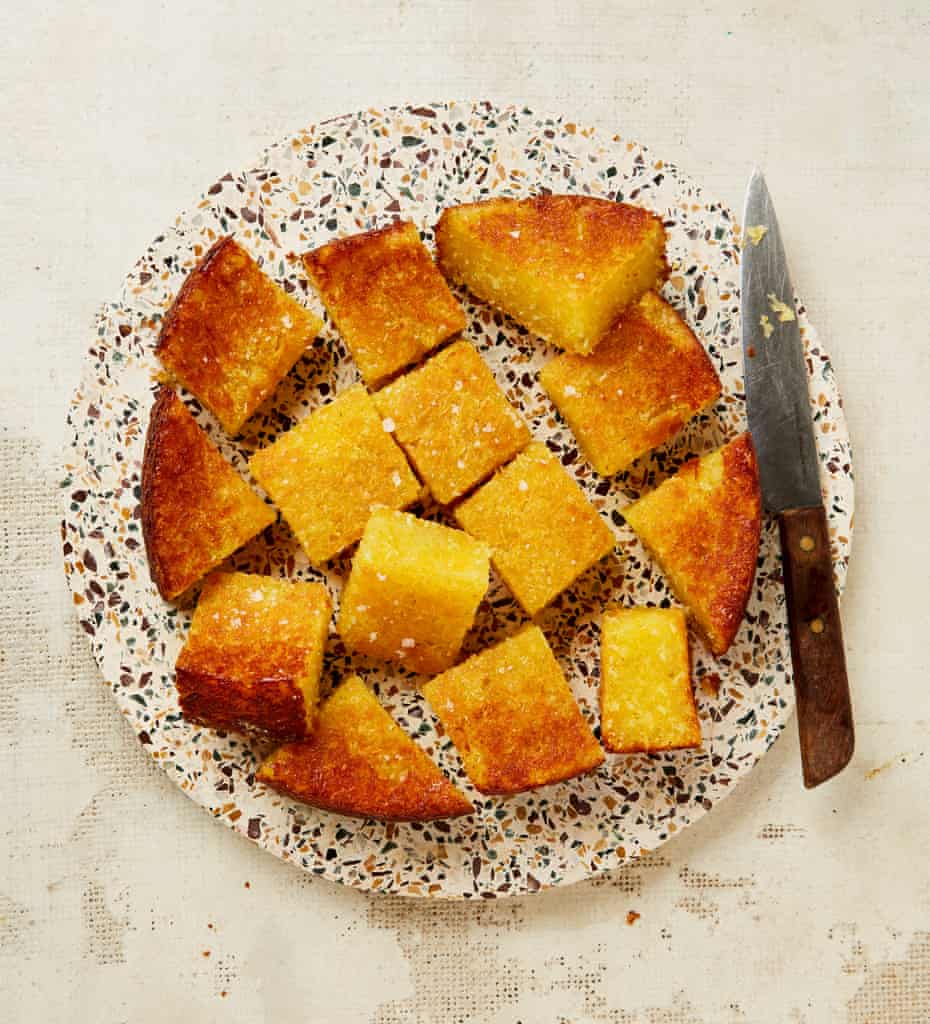 Ixta Belfrage's cassava coconut and passion fruit cake.