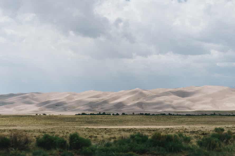 Sand dunes in the southern Rockies.