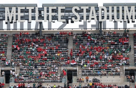 Empty seats at MetLife Stadium in New Jersey for Palmeiras v Al Ahly