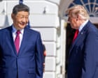 Trump confirms future meetings with Xi Jinping in China and Florida as Chinese president departs DC – live