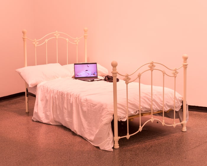 Bed rot, doomscrolling and a single goldfish: the Melbourne art show blowing loneliness open