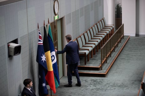 The shadow Minister for Immigration and Citizenship Dan Tehan is evicted from the chamber under standing order 94A during question time