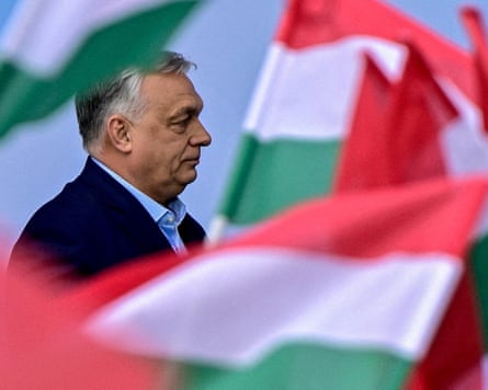 Viktor Orbán attends the first so-called ‘Patriots’ Grand Assembly’ of nationalist groups from Europe, in Budapest last month.