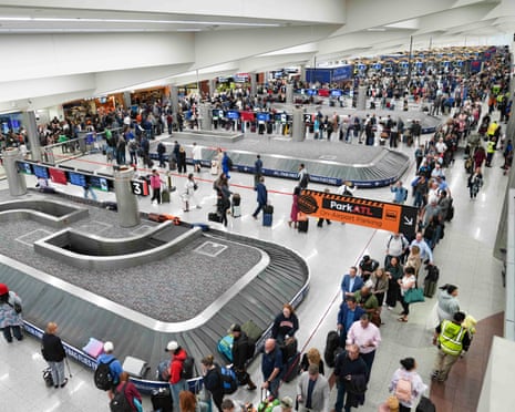 Long lines at Atlanta Hartsfield-Jackson international airport.