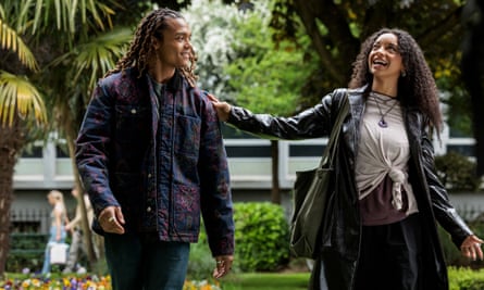 ‘I really wanted to show a Black man as a nice guy who’s got his shit together’ … Percelle Ascott and Siena Kelly in Domino Day.