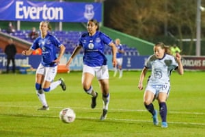 Fran Kirby slots the ball home to put Chelsea ahead.
