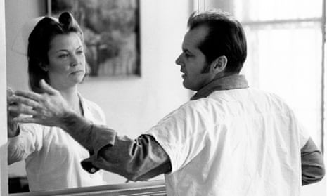 A still from One Flew Over the Cuckoo’s Nest (1975) with Louise Fletcher as Nurse Ratched and Jack Nicholson as Randle McMurphy.
