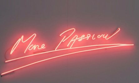 An Instagram image of Tracey Emin’s artwork More Passion.