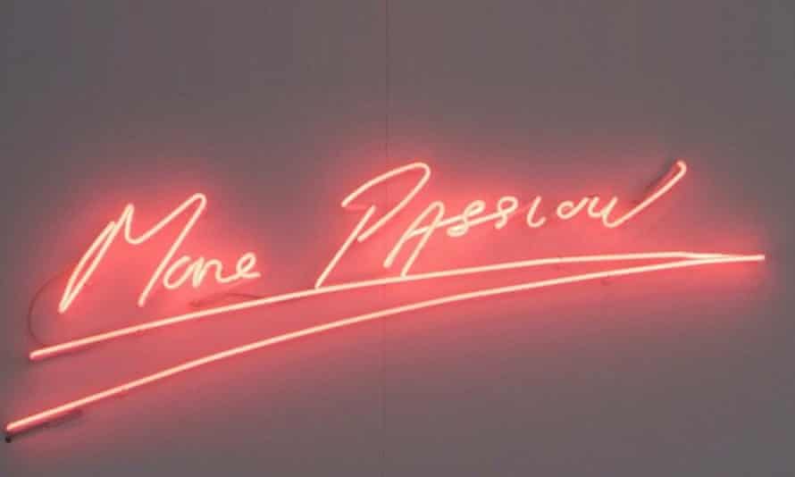 An Instagram image of Tracey Emin’s artwork More Passion.