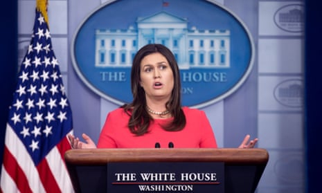 Sarah Huckabee Sanders: ‘a well-known fondness for insulting journalists’.