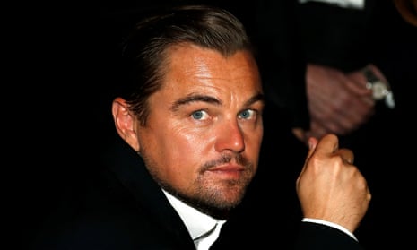 An image of Leonardo DiCaprio looking in to the camera.