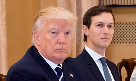 Donald Trump with Jared Kushner last week. During his campaign, Trump repeatedly called for a reset of US-Russia relations.