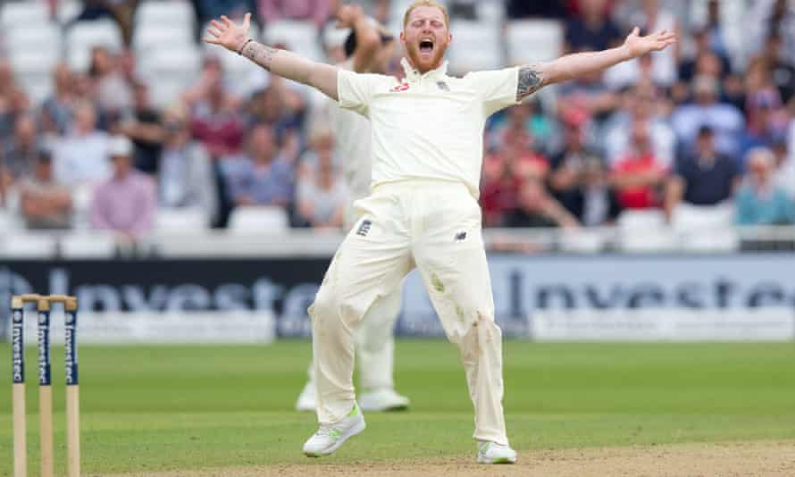 Ben Stokes celebrates a wicket at Trent Bridge in 2017