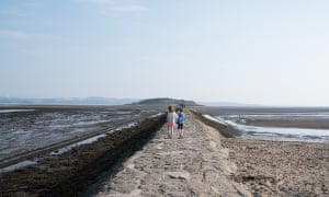 The writer’s children at Crammond Island, Scotland