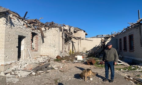 We are in Posad-Pokrovske, a frontline village in the village in the Kherson region.