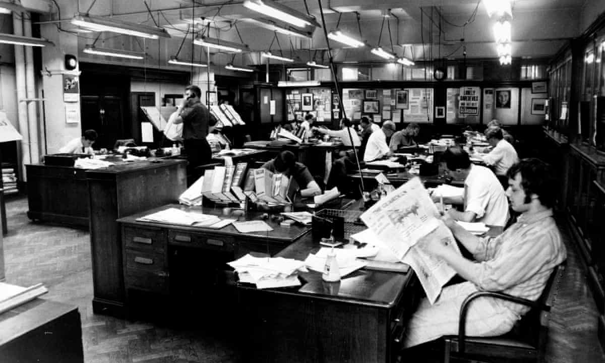 The Guardian newsroom in the 1970s