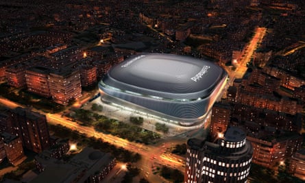 Real Madrid To Add 400m Retractable Roof To Revamped Bernabeu Stadium Real Madrid The Guardian