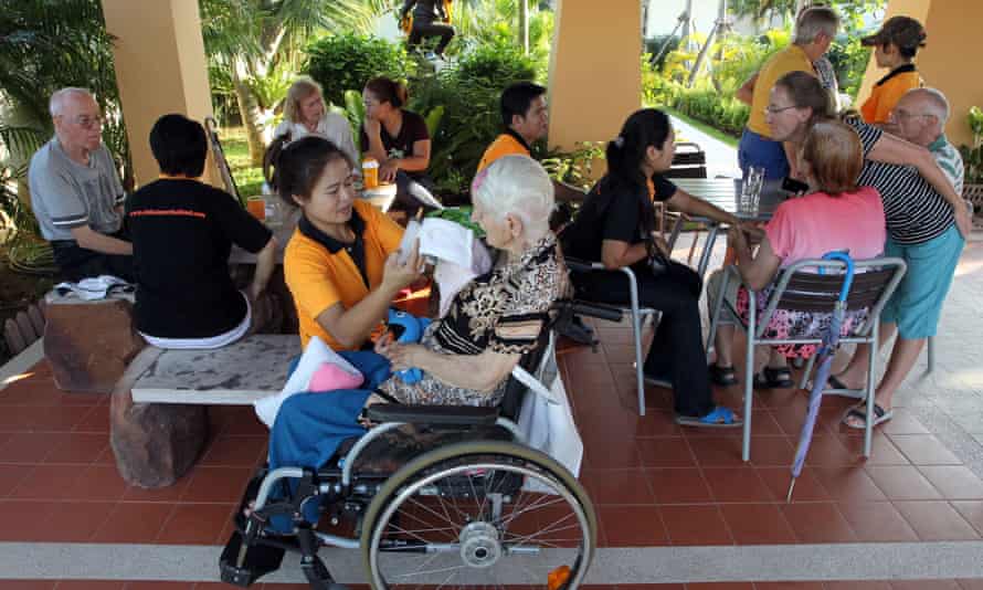 Swiss guests with Alzheimer’s disease in a care home in Chiang Mai, Thailand.