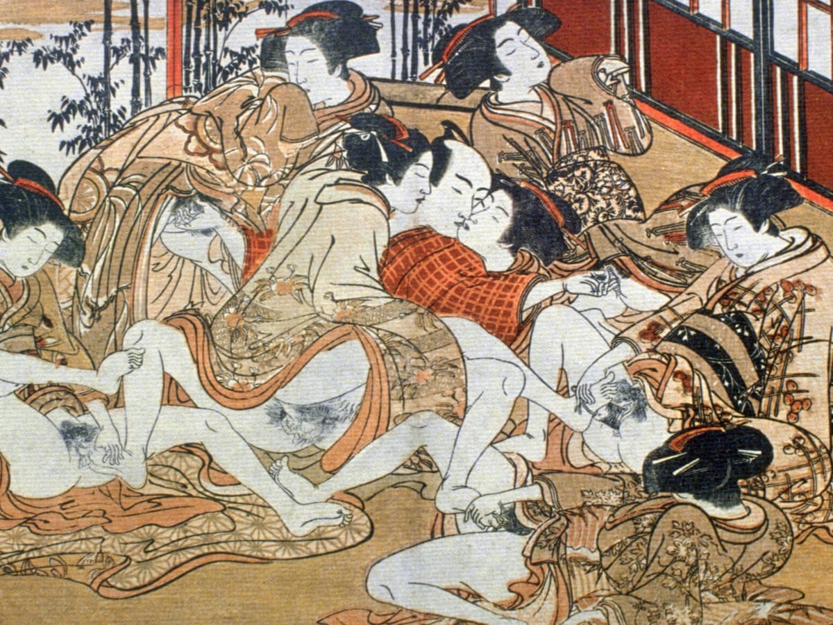 Erotic paintings shunga Japanese Erotic