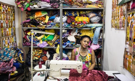 Chantal Nsunda, a dressmaker in Johannesburg.