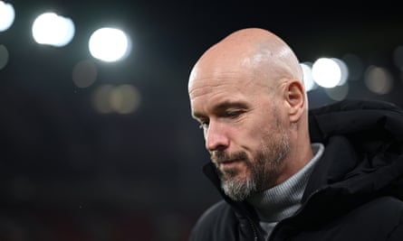 Erik ten Hag in sombre mood before the Champions League match against Bayern Munich at Old Trafford