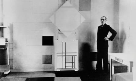 Mondrian in his Paris studio in 1933.