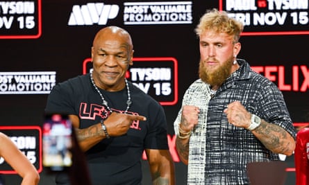 Mike Tyson and Jake Paul