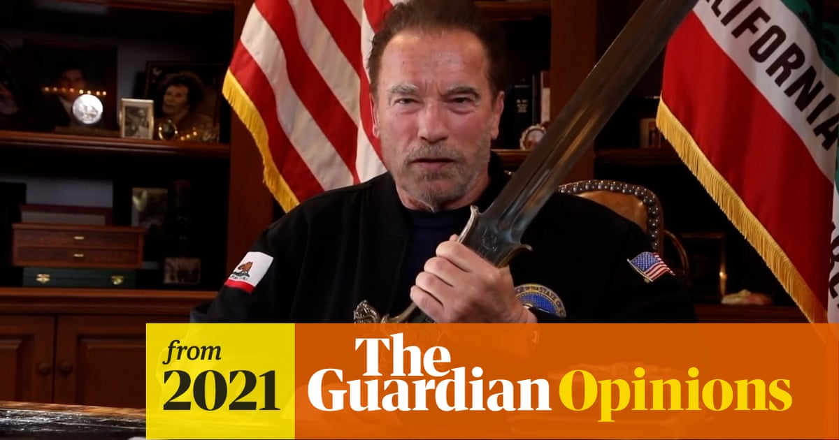 Schwarzenegger used to exemplify politico-showbiz ridiculousness. Now